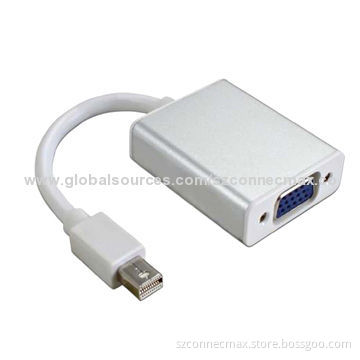 Mini DisplayPort Adapter to VGA Converter, Aluminum Case, 225MHz/2.25Gbps/channel Bandwidth
